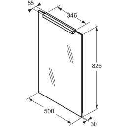 Зеркало с подсветкой T724067 Ideal Standard Step