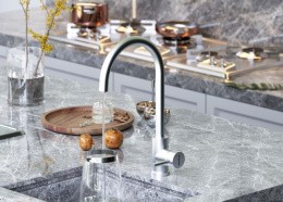 Damixa DX710730000 Merkur, смеситель для кухни с фильтрацией, никель