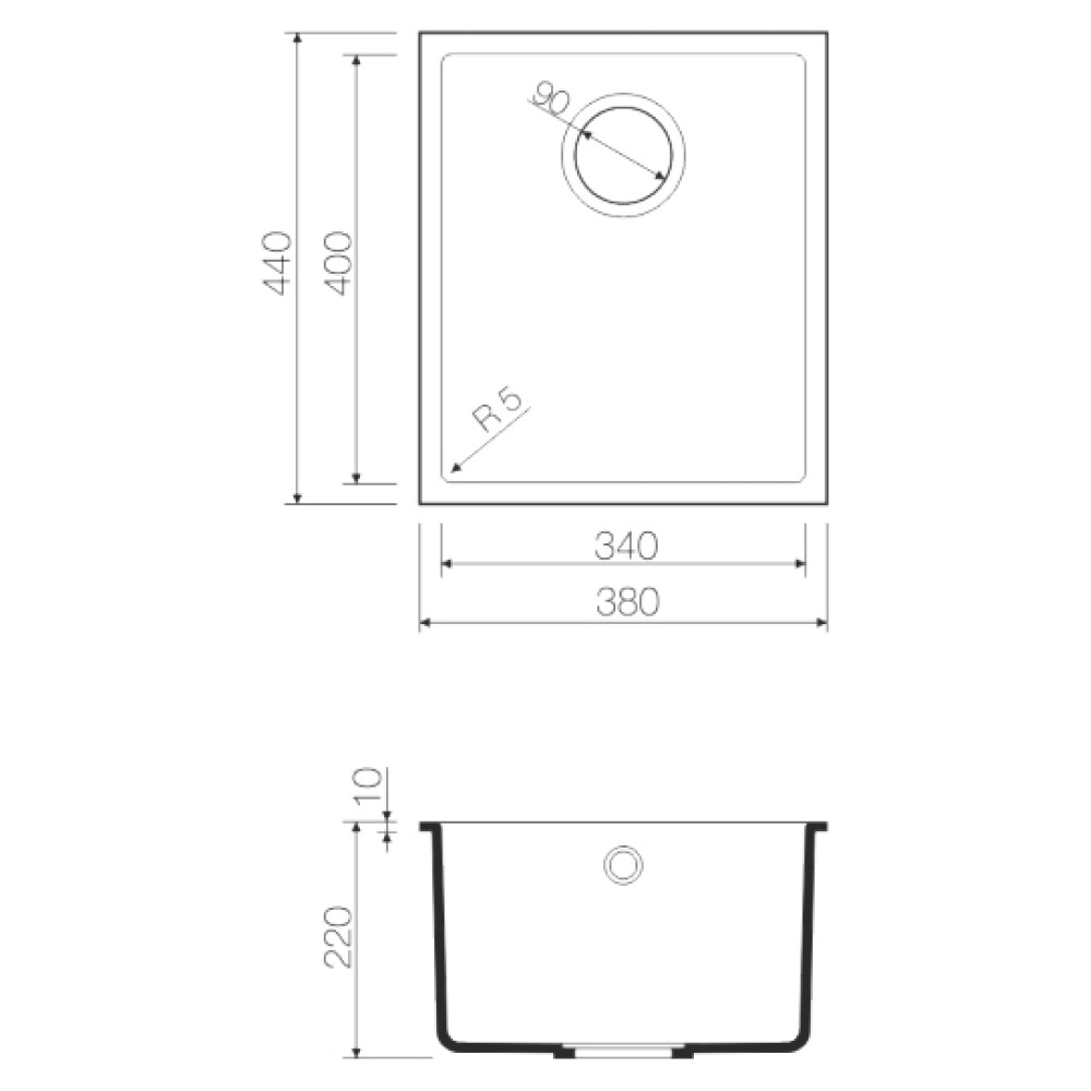 Кухонная мойка Omoikiri Bosen 38-U-WH Tetogranit (4993160) белый