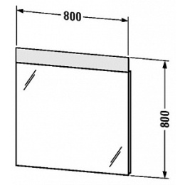 Зеркало Duravit Durastyle DS726800000, белый