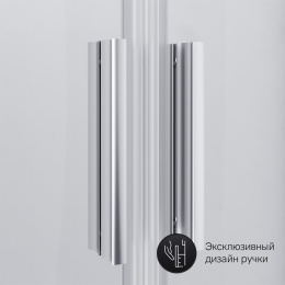 Фото Душевое ограждение 90х90 Am.Pm Gem (W90G-401-090WT) стекла прозрачные, профиль матовое серебро