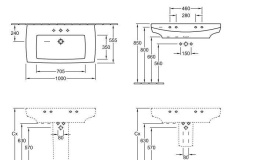 Фото Раковина 516810R2 VILLEROY&BOCH BELLEVUE