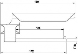 Фото Держатель туалетной бумаги Gessi Mimi (33249#031) хром