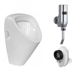 Комплект писсуара Jika Golem 4306.1 со смывным устройством и сифоном Alcaplas