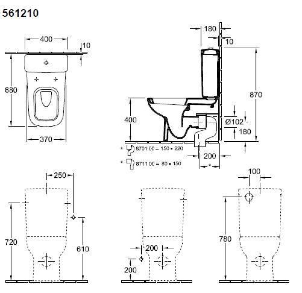 Villeroy&Boch Joyce 56121001 Унитаз напольный (альпийский белый)