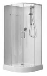 Фото Душевая кабина 100x100x202 Aquanet (00281965) Без гидромассажа, Акрил, Поддон низкий