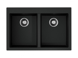 Кухонная мойка Omoikiri Bosen 80-2-BL Tetogranit (4993836) черный