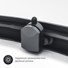 Фото Душевой уголок 100х80 Am.Pm Gem S (W93G-404-100280-BT) черный