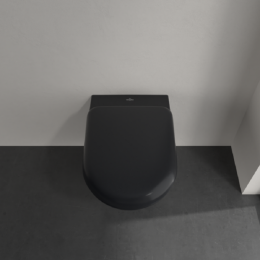 Фото Подвесной унитаз Villeroy&Boch Antao (4674T0R7) безободковый, технология TwistFlush, Pure Black