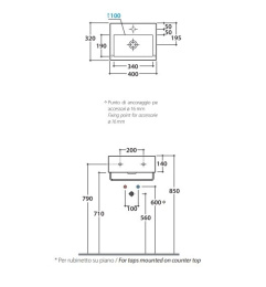 Фото Раковина подвесная Globo Stone (SCR40.BI) белый