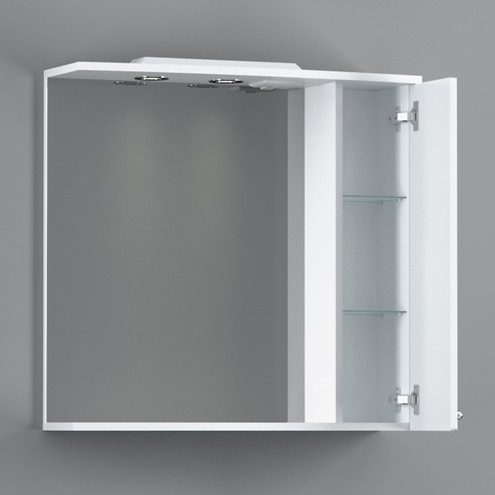 RedBlu by Damixa M41MPR0751WG Palace One, зеркало, частично зеркальный шкаф, правый, 75 см, с подсве