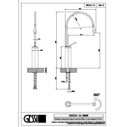 Смеситель для раковины Gessi Goccia (33609#031) хром