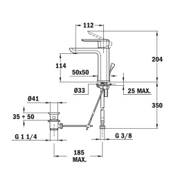 Teka Formentera 623421200 - Смеситель для раковины
