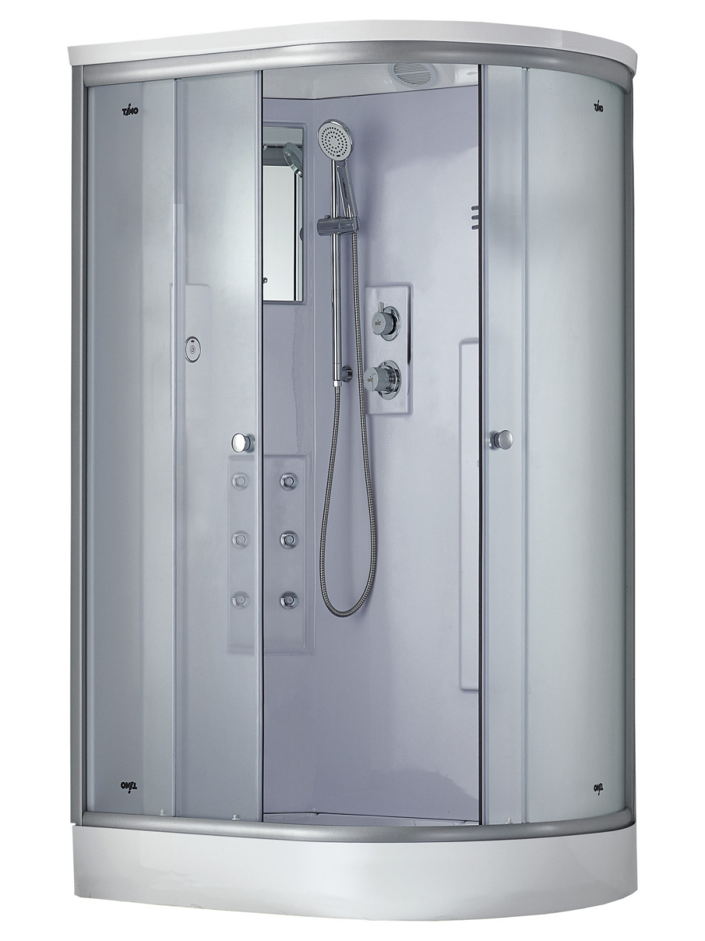 Фото Душевая кабина 120x85x220 Timo (T-5502 L Г/М) С гидромассажем, акрил, Поддон низкий