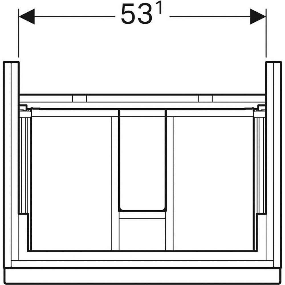 Фото Geberit iCon 841362000 Тумба для раковины, с ящиками выдвижными