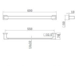 Фото Teka Formentera 170760200 Держатель для полотенца