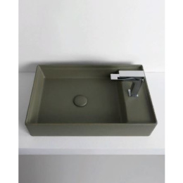 Раковина накладная 60 см ArtCeram Scalino (SCL003 24 00) зеленый