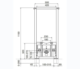 OLI 136078 Рама для биде Sanitarblock