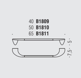 Полотенцедержатель одинарный Colombo Khala B1811.CR хром
