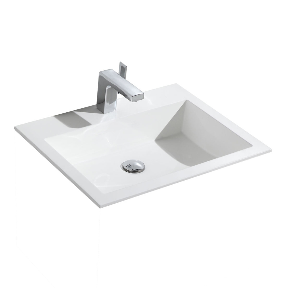 Фото Раковина из искусственного камня Vincea (VCB-13600W) белый