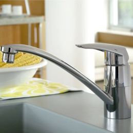 Фото Смеситель Grohe Eurodisc New 33770 001 кухонный для мойки