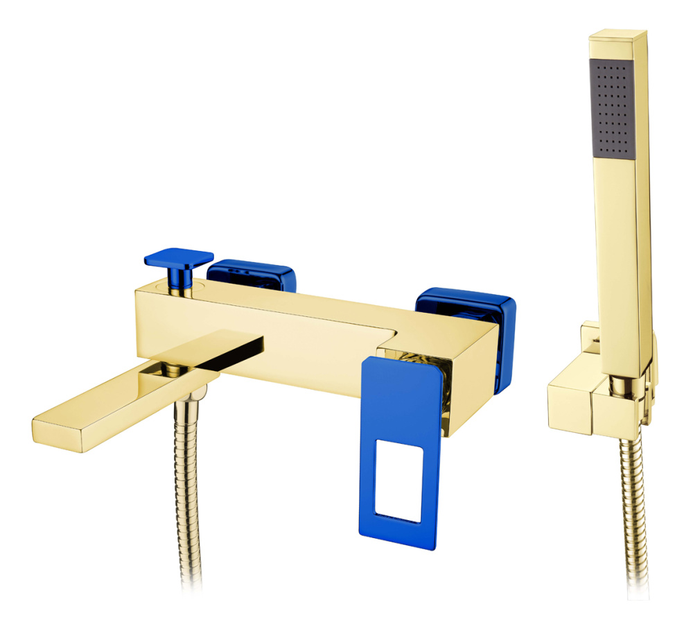 Фото Смеситель для ванны Boheme Q (143-GUV) золото