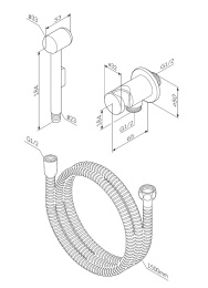 Гигиенический набор Am.Pm (F0202100) хром