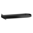 Верхний душ настенный 50x20 см Remer 350MMCANOX, черный матовый