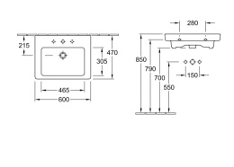 Фото Раковина накладная Subway 2.0 7113 F0R1