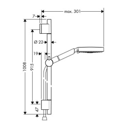 Душевой гарнитур Hansgrohe Raindance (27895000) хром