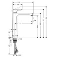 Смеситель для раковины Hansgrohe Metris (31082000) хром