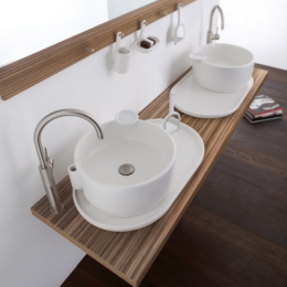 Фото Смеситель для раковины с высоким изливом без донного клапана Giulini Futuro хром  F6582/SC