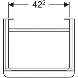 Geberit Smyle Square 500.363.JK.1 Тумба для раковины, с распашными дверцами