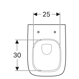 Унитаз подвесной Geberit Renova Compact 206145000 укороченный