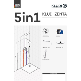 Набор для душа Kludi Zenta (388320545) хром