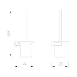 Omnires Modern Project MP60620NI Ершик подвесной (никель)