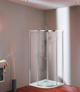 Душевой уголок Huppe 501 Design, 90 х 90 х 190 см, стекло прозрачное