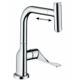Смеситель для кухни Axor Citterio 39861000 с выдвижным изливом и кнопкой Select, хром