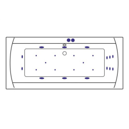 Фото Excellent Aquaria Lux WAEX.AQU18.ULTRA Ванна 180x80 "ULTRA" (хром)