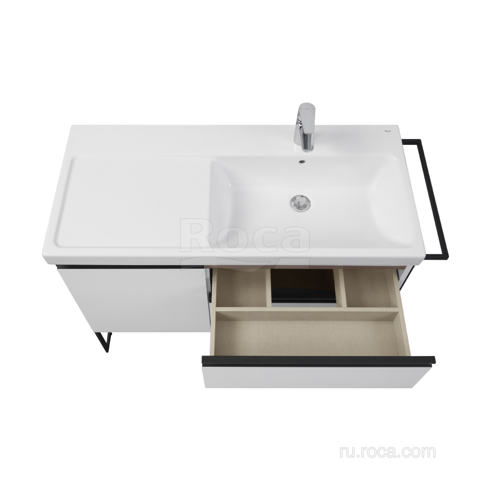 Фото Тумба под раковину Roca Domi (A857478806) белый глянцевый
