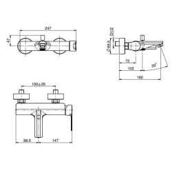 FIMA Carlo Frattini Mast F3134/1CR Смеситель для ванны
