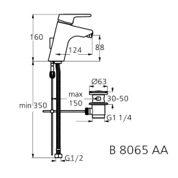 Смеситель Ideal Standard Active B8065AA для биде