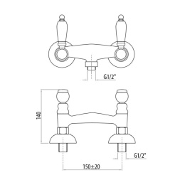 Фото Смеситель для душа 1307513COcr Vivaldi Lever GATTONI