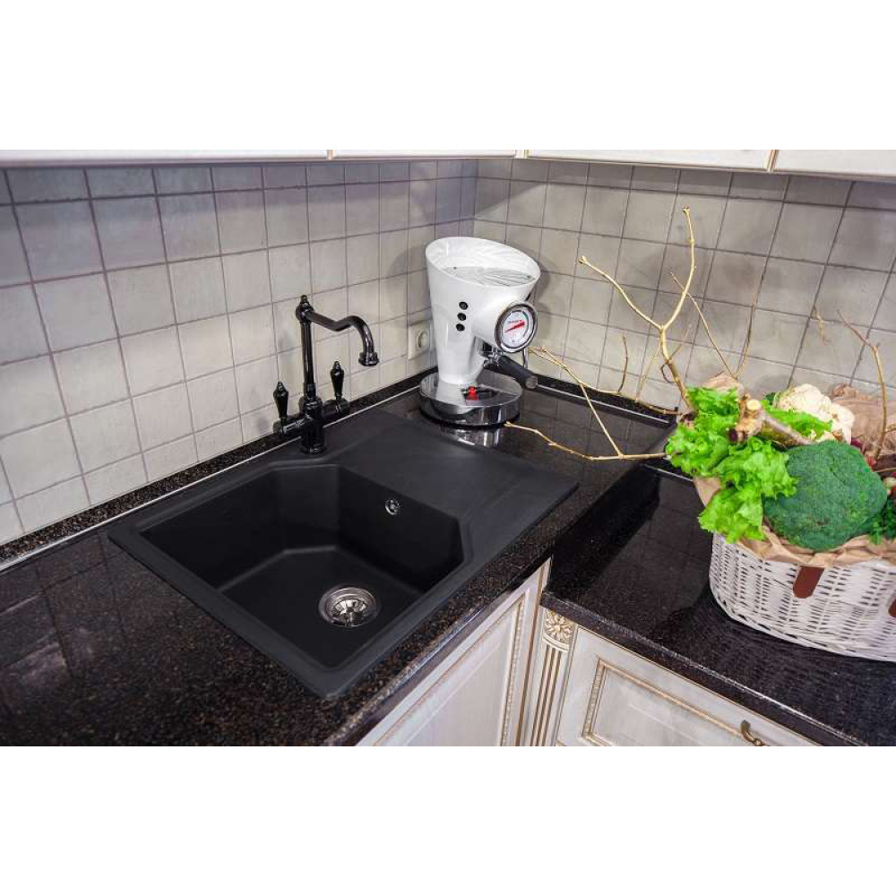 Кухонная мойка Omoikiri Yonaka 78-LB-BL Artgranit (4993341) черный