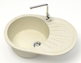 Фото Кухонная мойка Azario FLORA (CS00079912) Бежевый