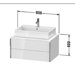 Тумба под раковину Duravit XViu XV59170B122, бежевый