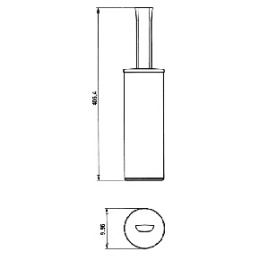 Фото Ёршик для унитаза Paini Lady 89CR061 хром