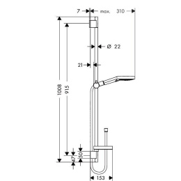 Душевой гарнитур Hansgrohe Raindance Select (26633000) хром