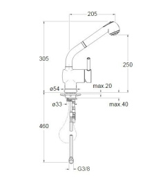 Cristina Tricolore Verde TV27651 Смеситель для раковины