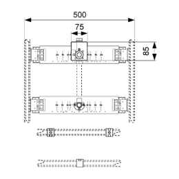 Фото Комплект для крепления модуля писсуара к стене TECE TECEprofil 9020038